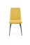 Jídelní židle APOLLO — kov, látka, černá / žlutá