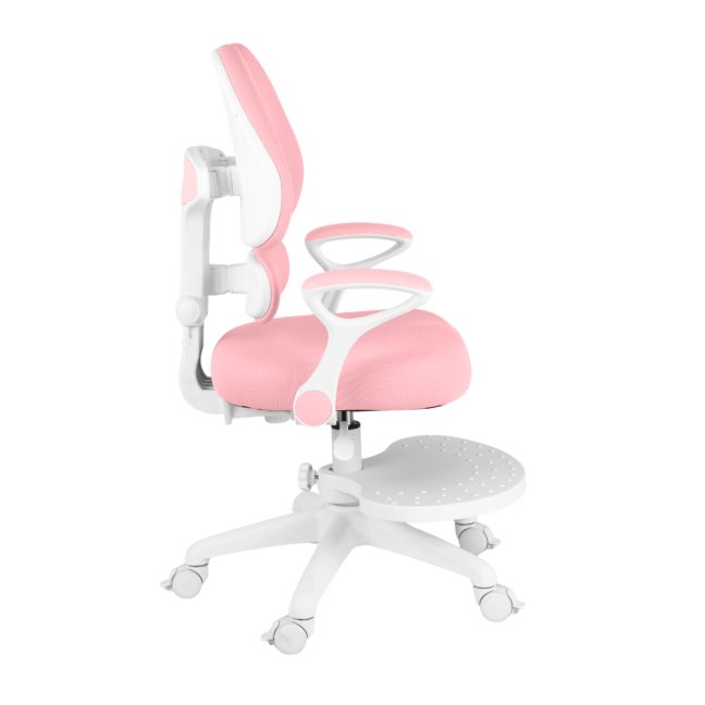 Dětská rostoucí židle Neoseat KIDDY TWO — látka, pratelný potah, růžová