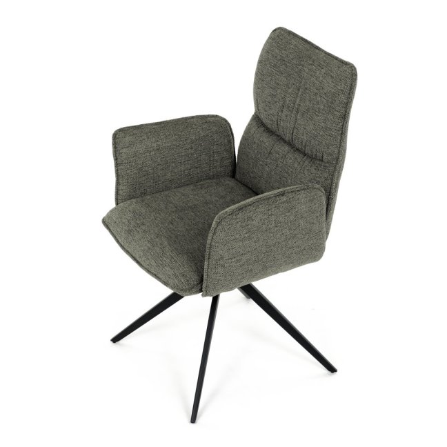 Jídelní otočné křeslo AMALI — kov, látka, více barev