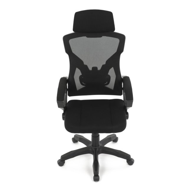 Kancelářská otočná židle SANTOS — látka, černá