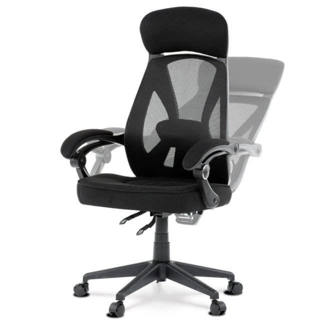 Kancelářské křeslo RUPERT — síť / látka, černá