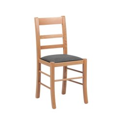 Jídelní čalouněná židle FURLA — masiv, látka, více barev, nosnost 155 kg