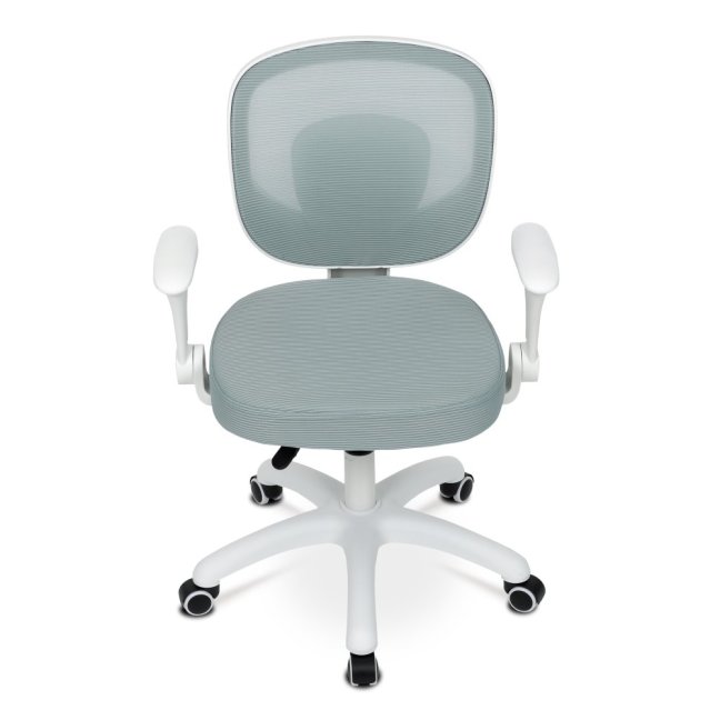 Dětská pracovní židle DINO — síť / látka, mentolová