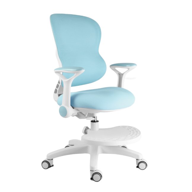 Dětská rostoucí židle Neoseat JUNI 006 — látka, pratelný potah, modrá