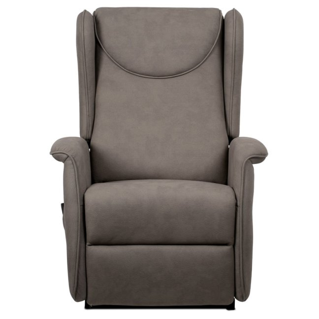 Relaxační křeslo ušák TELMAR s elektrickým polohováním — 2 motory, látka, béžová