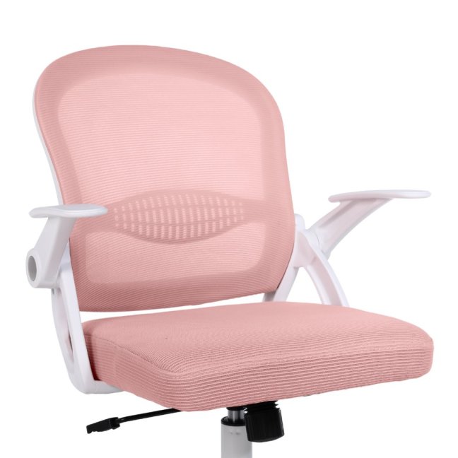 Dětská otočná židle Neoseat JUNI 011 — látka, růžová