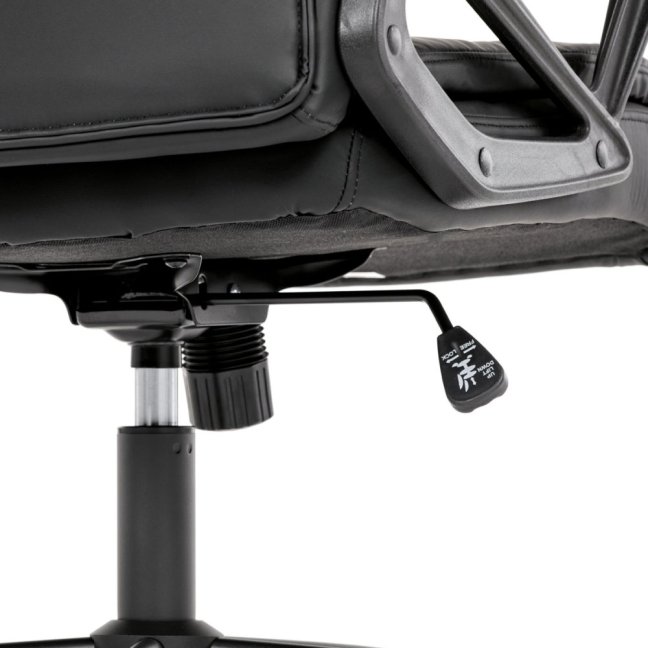 Kancelářské křeslo PEDRO — ekokůže, černá