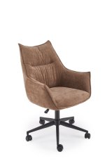 Kancelářské otočné křeslo CLIO — látka, hnědá