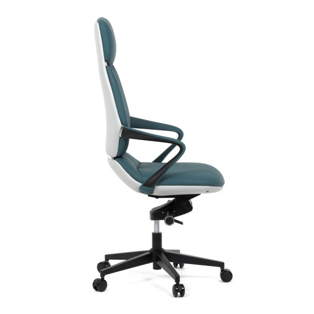 Kancelářské křeslo ZOTTO — ekokůže, tyrkysová