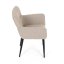 Jídelní křeslo JIMBO — kov, látka, béžová