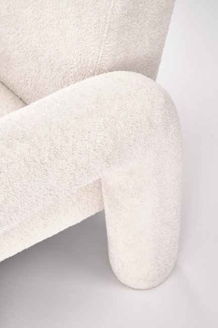 Designové křeslo VARNA — látka, krémová