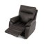 Relaxační polohovací TV křeslo NORBERT — látka, tmavě hnědá, nosnost 150 kg