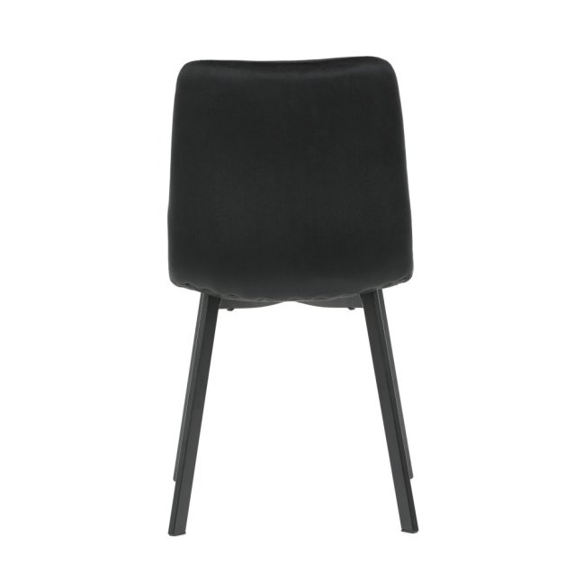 Jídelní židle PAIGE — kov, samet, více barev - Barevné varianty jídelní židle PAIGE: Černá