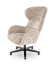 Otočné relaxační křeslo ušák FRANCO — kov, látka, béžová