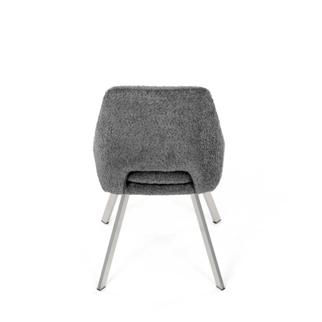 Jídelní židle TALISE — kov, látka, stříbrná / více barev