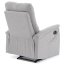 Relaxační polohovací TV křeslo ASTER — látka, světle šedá