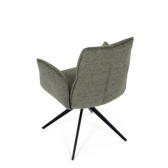 Jídelní otočné křeslo AMALI — kov, látka, více barev