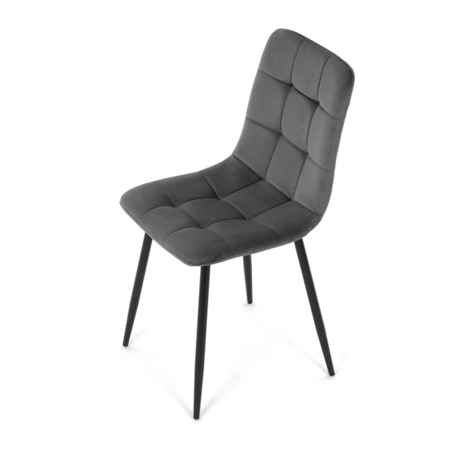 Jídelní židle THEO II — kov, samet, více barev - Barevné varianty židle THEO II: Modrá