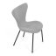 Jídelní židle JULES — kov, látka, více barev - Barevné varianty jídelní židle JULES: Světle šedá