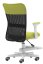 Dětská židle Neoseat MONKEY WHITE s podnoží — látka, bílá / zelená