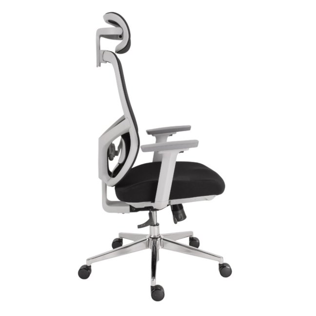 Kancelářská ergonomická židle Neoseat ALLY WHITE — černá / bílá, nosnost 150 kg