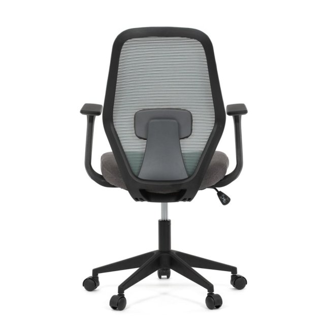 Kancelářská otočná židle DEVIN — látka, černá / zelená