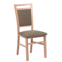 Jídelní čalouněná židle DANI — masiv, látka, více barev, nosnost 130 kg