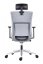 Kancelářská ergonomická židle NEXT ALL UPH — látka, šedá, nosnost 130 kg