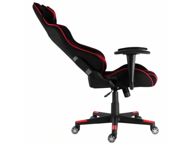 Herní židle Racing PRO ZK-011 TEX — látka, černá / červená, nosnost 130 kg