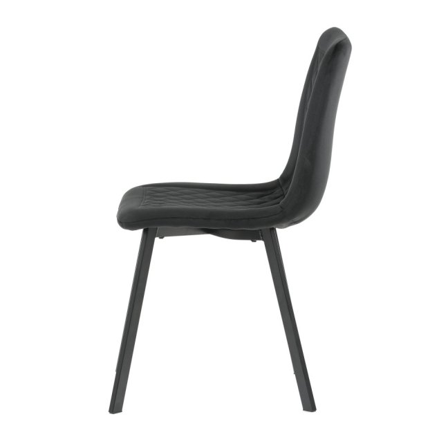 Jídelní židle PAIGE — kov, samet, více barev - Barevné varianty jídelní židle PAIGE: Černá