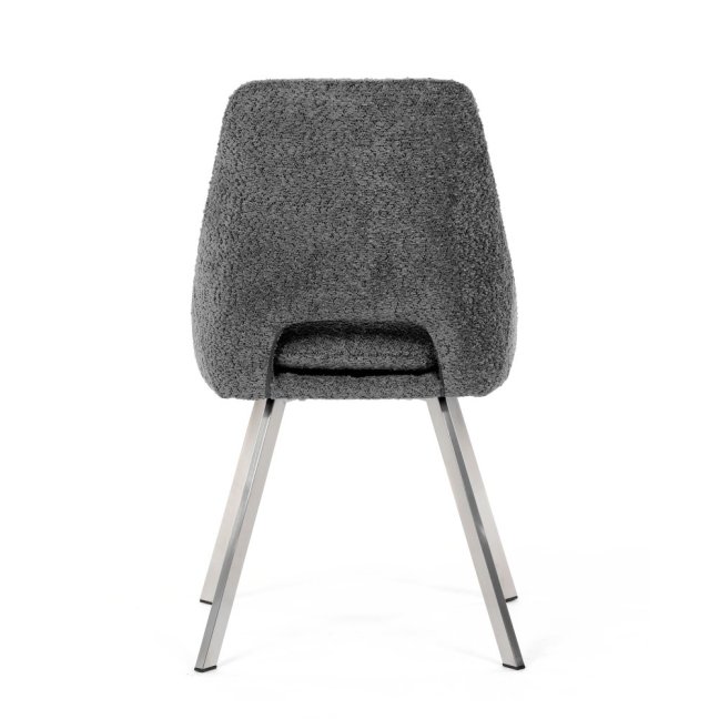 Jídelní židle TALISE — kov, látka, stříbrná / více barev