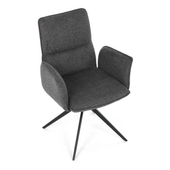 Jídelní otočné křeslo AMALI — kov, látka, více barev