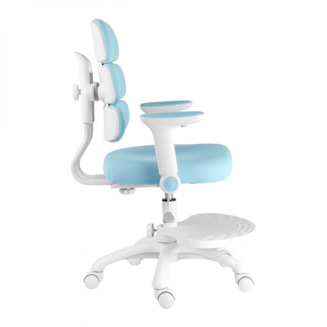 Dětská rostoucí židle Neoseat KIDDY THREE — látka, pratelný potah, modrá
