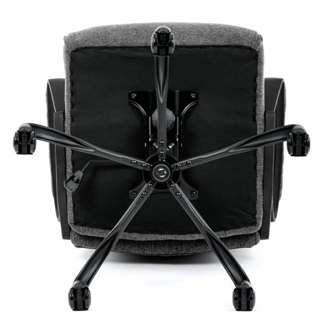 Kancelářské křeslo EBRO — látka, šedá