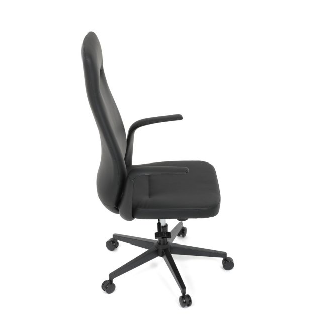 Kancelářské křeslo ERVIN — ekokůže, černá