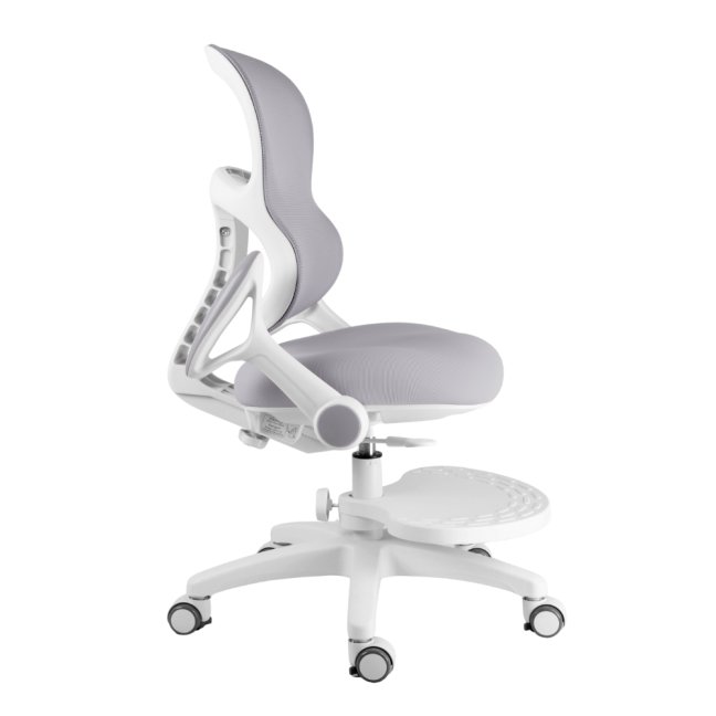 Dětská rostoucí židle Neoseat JUNI 006 — látka, pratelný potah, šedá