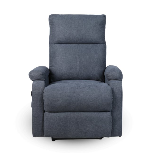 TV křeslo ALVI s elektrickým polohováním — látka, šedá, nosnost 130 kg