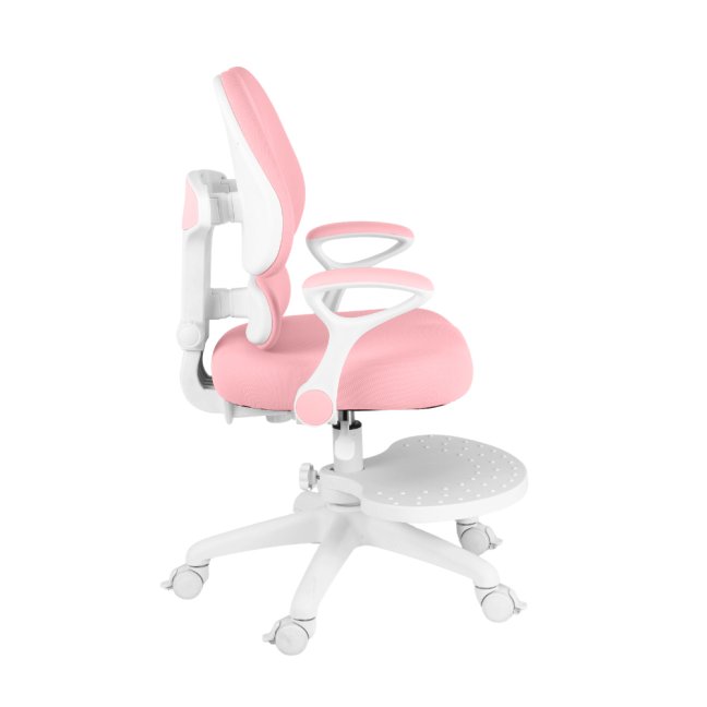 Dětská rostoucí židle Neoseat KIDDY TWO — látka, pratelný potah, růžová