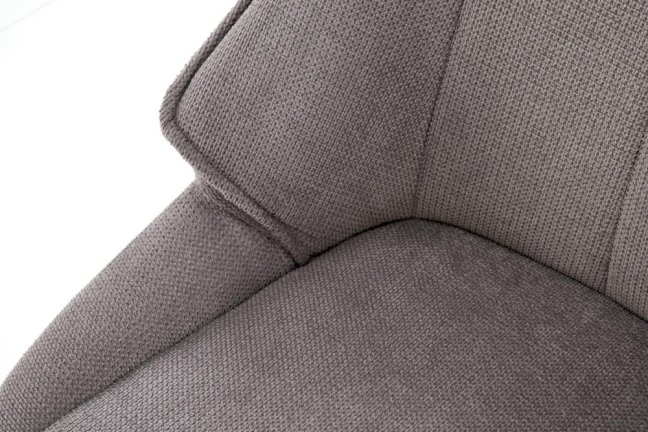 Jídelní křeslo KORFU — kov, látka, šedá