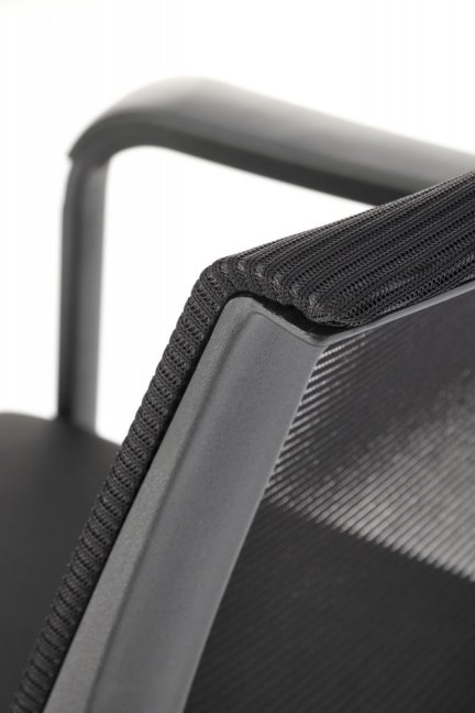 Konferenční židle BERGEN — síť / látka, černá