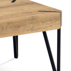 Konferenční stolek RUBRA — kov, MDF, dekor bělený dub