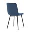Jídelní židle THEO II — kov, samet, více barev - Barevné varianty židle THEO II: Modrá