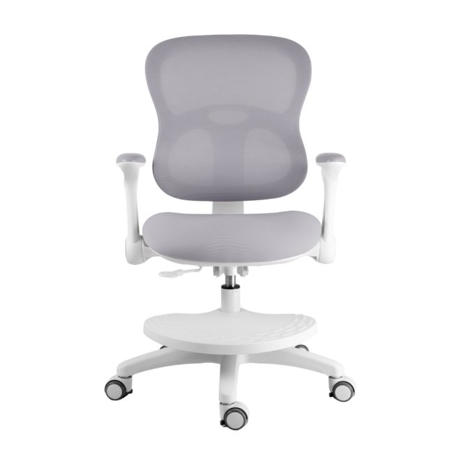 Dětská rostoucí židle Neoseat JUNI 006 — látka, pratelný potah, šedá