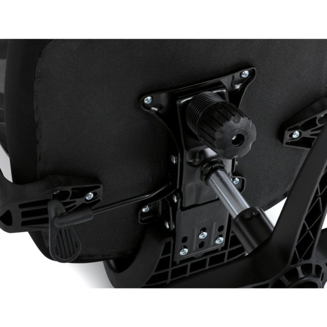 Kancelářská ergonomická židle GRANT — síť, látka, černá