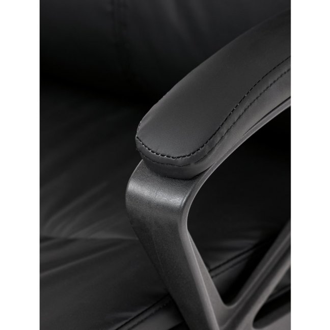 Kancelářské křeslo PEDRO — ekokůže, černá