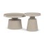 Set 2 konferenčních stolků NOEL IV — kov, béžová