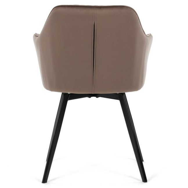 Jídelní otočné křeslo ARNOLD — kov, samet, více barev