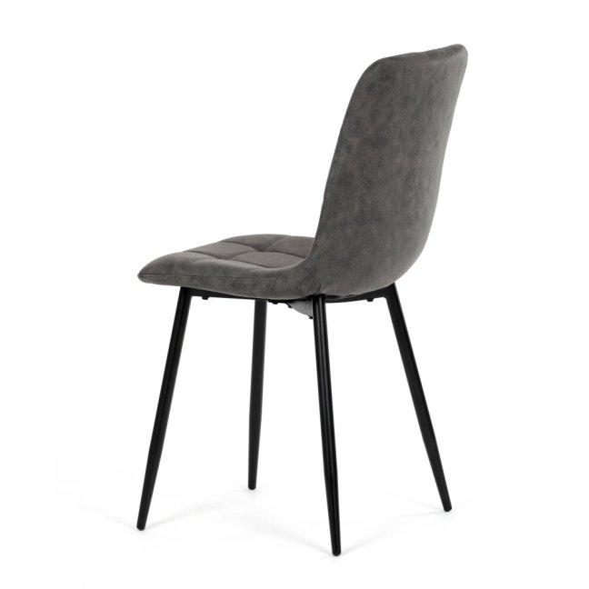 Jídelní židle THEO III — kov, látka vintage, více barev - Barevné varianty židle THEO III: Černá