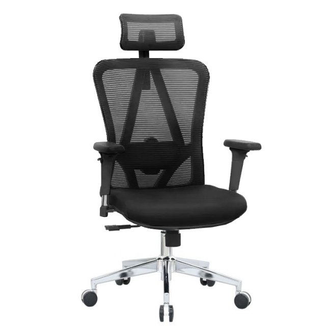 Kancelářská ergonomická židle Neoseat BOROSI — černá, nosnost 150 kg