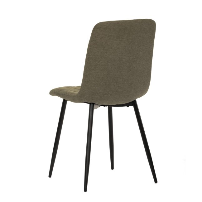 Jídelní židle LONA — kov, látka, černá / více barev - Barevné varianty židle LONA: Hnědá